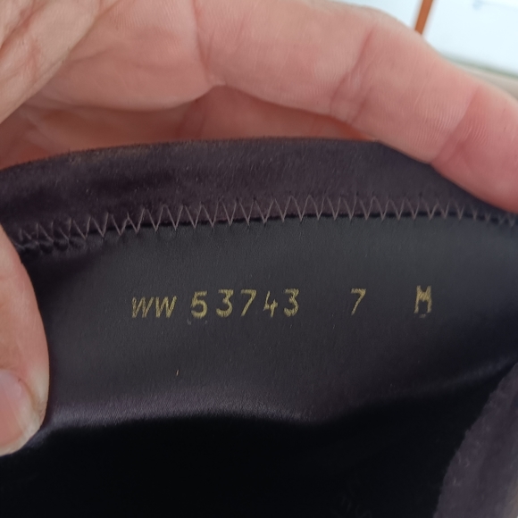 STUART WEITZMAN Jocey Suede Over-the-Knee Boot BROWN LOWLAND 7M/ww53743 - Picture 7 of 7